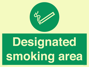 Designated smoking area